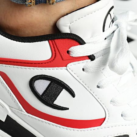 Champion Baskets Point Tech Low S22272 White Red Black