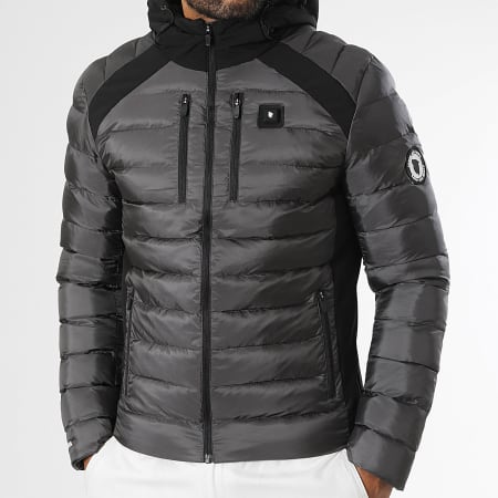Comme Des Loups - Doudoune Capuche Chauffante Pyrennes Gris Anthracite