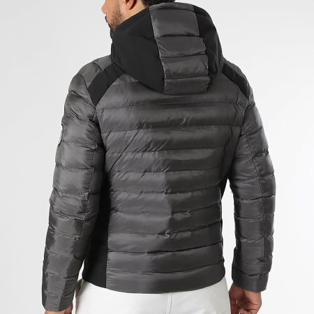 Comme Des Loups - Doudoune Capuche Chauffante Pyrennes Gris Anthracite