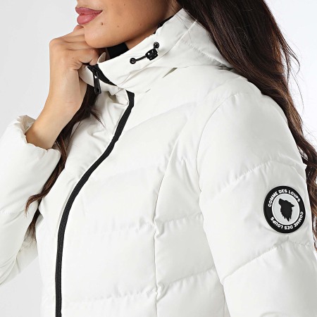 Comme Des Loups - Doudoune Capuche Chauffante Femme Amel Blanc