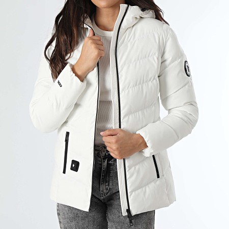 Comme Des Loups - Doudoune Capuche Chauffante Femme Amel Blanc