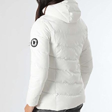 Comme Des Loups - Doudoune Capuche Chauffante Femme Amel Blanc