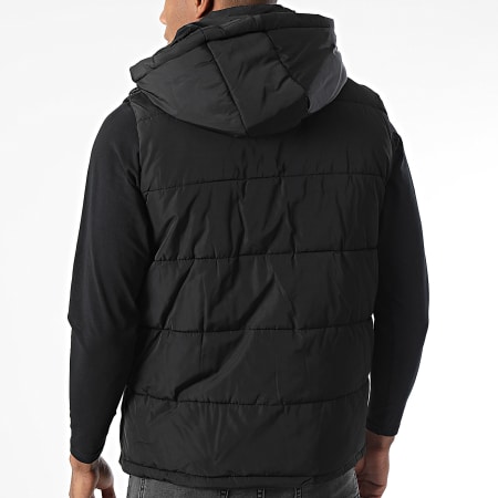 John H - Chaqueta sin mangas con capucha Negro