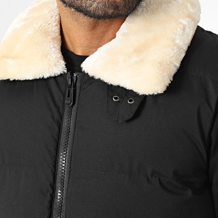 Fusional - Doudoune Chauffante Sans Manches Noir Beige