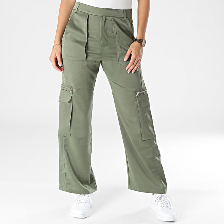 Kaporal - Pantalon Cargo Femme Slam Vert Kaki