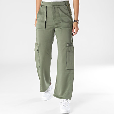 Kaporal - Pantalon Cargo Femme Slam Vert Kaki