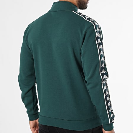 Banda 351K3TW Felpa con collo a zip verde bottiglia