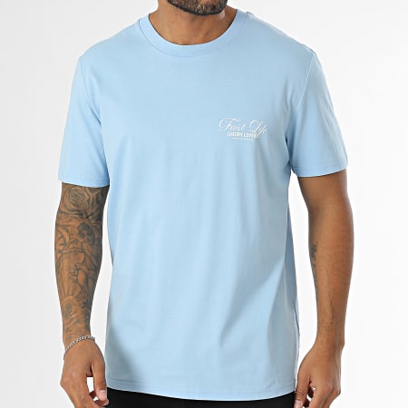 Luxury Lovers - Fast Life Oversize Tee Shirt Large Azul claro