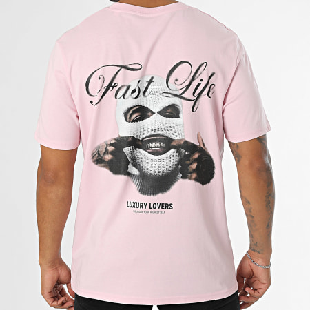 Luxury Lovers - Tee Shirt Oversize Large Fast Life Pink