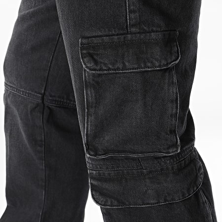 Only And Sons - Pantalon Cargo Jean Edge Straight Noir