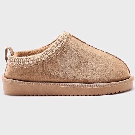 Only - Mules Femme Stella Teddy Lined Slipper Cognac