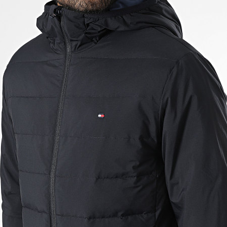 Tommy Hilfiger - Veste Zippée Mix Quilted 7258 Bleu Marine