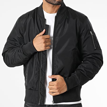 Urban Classics - Bomber TB1446 Zwart