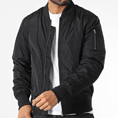 Urban Classics - Bomber TB1446 Zwart