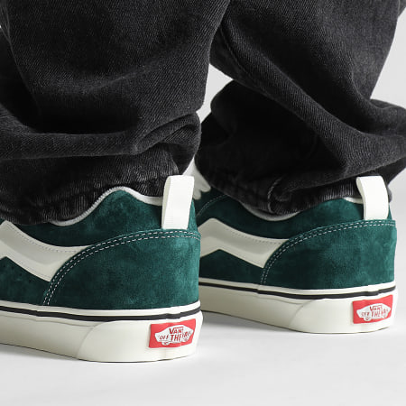 Suede vans green discount