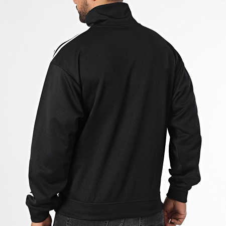 Adidas Originals - Sweat Col Zippé A Bandes IZ4803 Noir