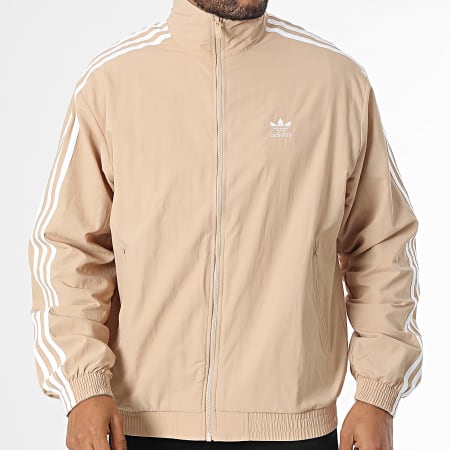 Adidas Originals - Veste Zippée A Bandes Firebird IZ3061 Beige