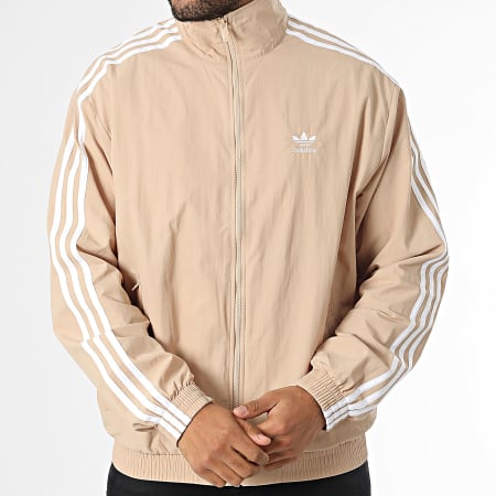 Adidas Originals - Veste Zippée A Bandes Firebird IZ3061 Beige