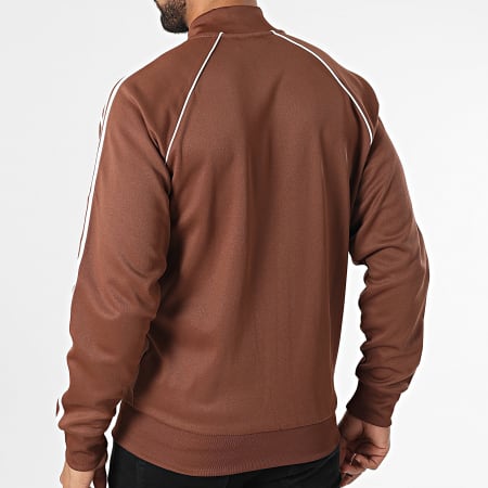 Adidas Originals - Veste Zippée A Bandes IY9855 Marron
