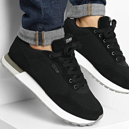 Colmar - Travis Drill 017 Nero Khaki Verde Scarpe da ginnastica