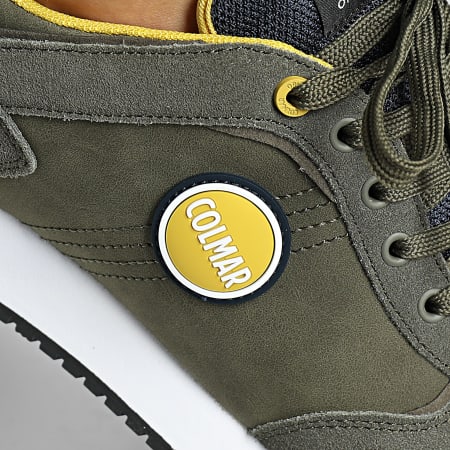 Colmar - Baskets Travis Plus Colors 025 Military Green Navy Yellow