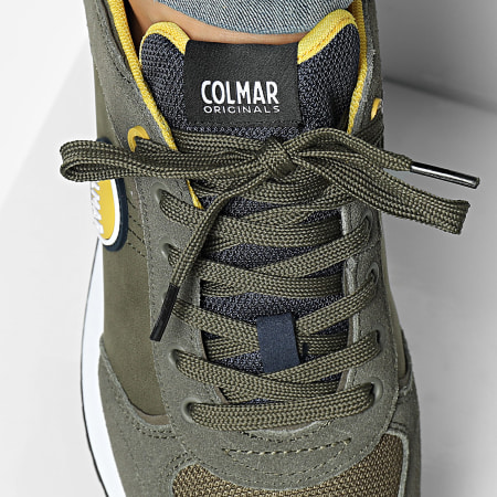 Colmar - Baskets Travis Plus Colors 025 Military Green Navy Yellow