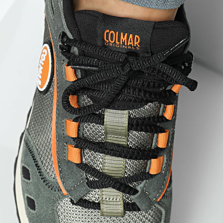Colmar - Travis Sport Umby 065 Khaky Groen Zwart Oranje Sneakers