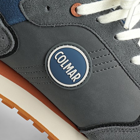 Colmar - Travis Block 012 Grigio Denim Scuro Arancione Sneakers