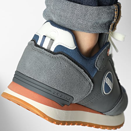 Colmar - Travis Block 012 Grigio Denim Scuro Arancione Sneakers