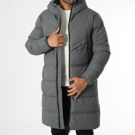 Frilivin - Doudoune Capuche Longue Gris