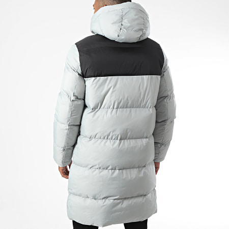 Frilivin - Doudoune Capuche Longue Gris Noir
