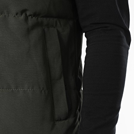 Frilivin - Abrigo sin mangas verde caqui