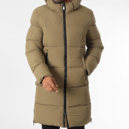 Kymaxx - Doudoune Capuche Longue Beige