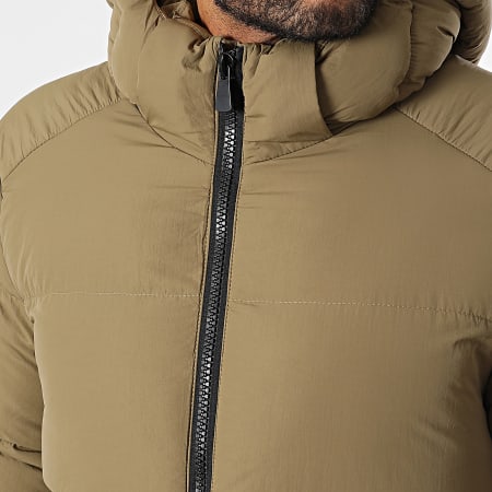 Kymaxx - Doudoune Capuche Longue Beige