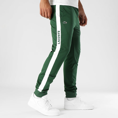Survetement lacoste blanc et vert cheap