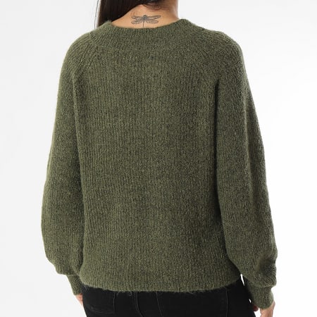 Only Damestrui met V hals Ingeborg Ada Life Khaki groen Ryses