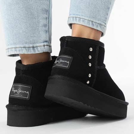 Zapato Botas Pepe Jeans Botas Mujer Dissy Metal PLS50531 Negro