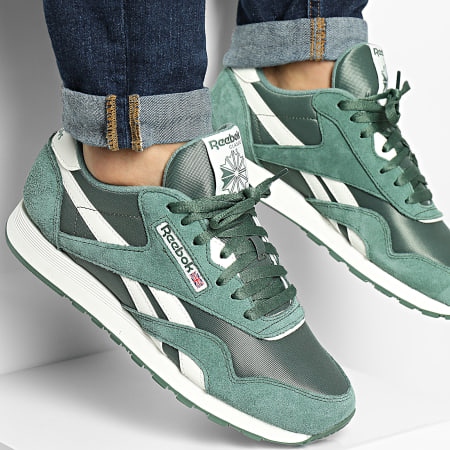 Reebok - Baskets Classic Nylon 100205103 Green Chalk