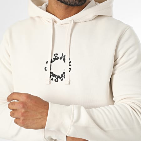 Sale Môme Paris - Sweat Capuche Circle Graffiti Beige Noir