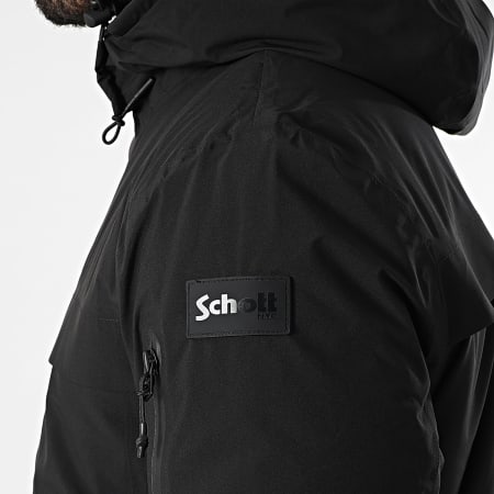 Schott NYC - Emmett Black Hooded Zip Jacket - Ryses