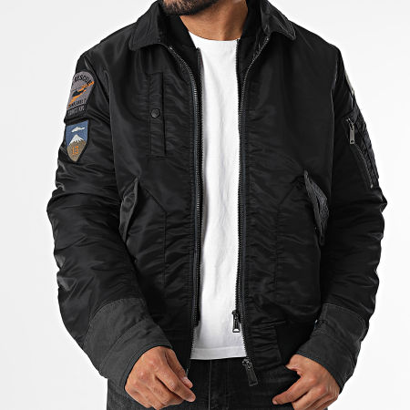 Schott NYC - 210 Vintrs Black Zip Jacket - Ryses