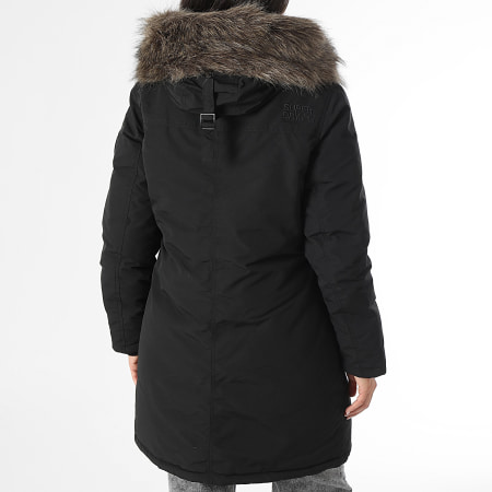 Superdry - Parka Capuche Fourrure Femme Everest W5011786A Noir