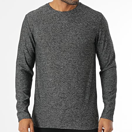 Teddy Smith - Tee Shirt Manches Longues Kaylen 11017042D Gris Anthracite Chiné