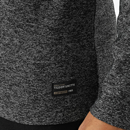Teddy Smith - Tee Shirt Manches Longues Kaylen 11017042D Gris Anthracite Chiné