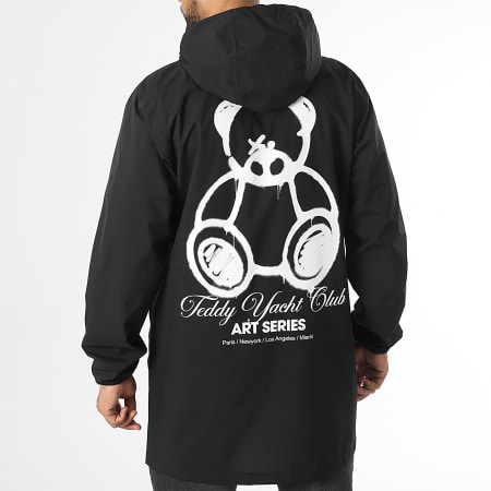 Teddy Yacht Club - Coupe-Vent Capuche Art Series Script Noir
