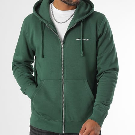 Teddy Yacht Club - Sweat Zippé Capuche Art Series Script Vert