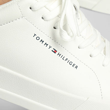 Tommy Hilfiger - Baskets Court Leather Grain Essential 5297 Army Green