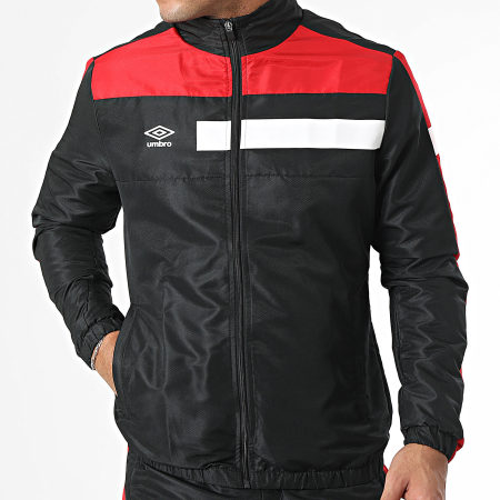 Umbro Trainingspak Met Strepen 970350 60 Zwart Rood Ryses