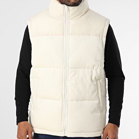 Urban Classics - Abrigo sin mangas TB4693 Beige
