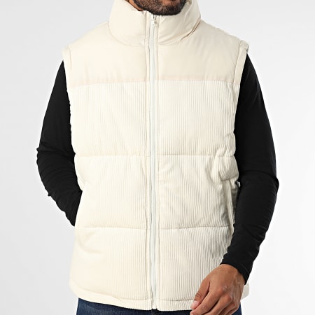 Urban Classics - Abrigo sin mangas TB4693 Beige